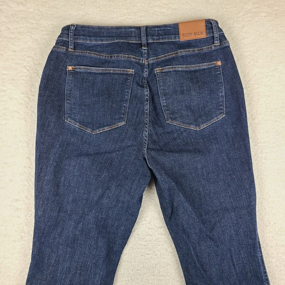 Judy Blue Jeans Womens 14W Blue Skinny Fit Dark Wash Denim JB88894